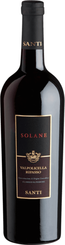 22,95 € Бесплатная доставка | Красное вино Santi Solane D.O.C. Valpolicella Ripasso Venecia Италия Nebbiolo — Неббиоло, Corvina — Корвина Бутылка 75 cl