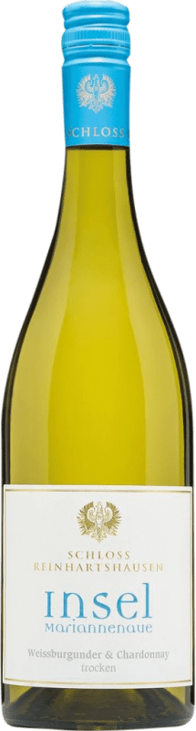 13,95 € Envio grátis | Vinho branco Schloss Reinhartshausen Weissburgunder Chardonnay Q.b.A. Rheingau Rheingau Alemanha Chardonnay, Pinot Branco Garrafa 75 cl
