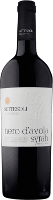 11,95 € Spedizione Gratuita | Vino Rosso Settesoli Nero d'Avola Syrah D.O.C. Sicilia Sicilia Italia Nebbiolo, Nero d'Avola Bottiglia 75 cl