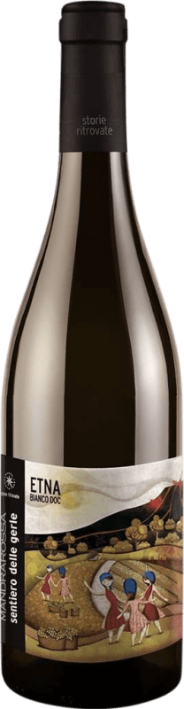 25,95 € Envio grátis | Vinho Branco Mandrarossa Sentiero delle Gerle D.O.C. Etna Sicília Itália Carricante Garrafa 75 cl