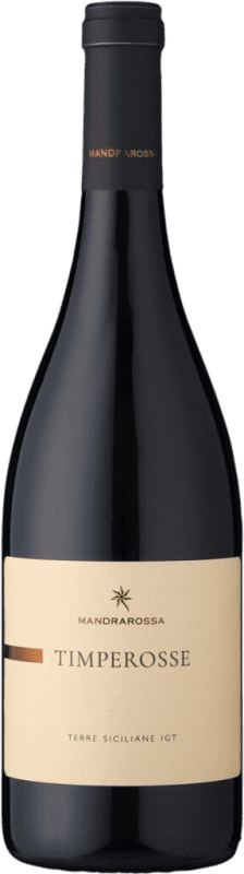 19,95 € Kostenloser Versand | Rotwein Mandrarossa Timperosse Rosso I.G.T. Terre Siciliane Sizilien Italien Petit Verdot Flasche 75 cl