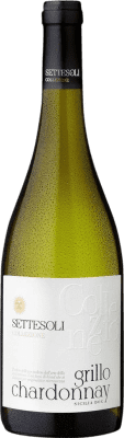 10,95 € Spedizione Gratuita | Vino bianco Settesoli Collezione Grillo Italia Chardonnay Bottiglia 75 cl