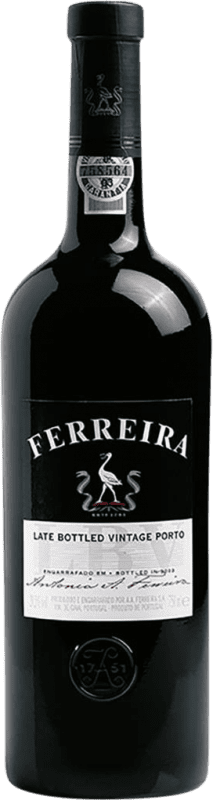 24,95 € 免费送货 | 强化酒 Sogrape Ferreira Late Bottled Vintage I.G. Porto 波尔图 葡萄牙 Nebbiolo, Touriga Franca, Touriga Nacional, Tinta Amarela, Tinta Barroca 瓶子 75 cl