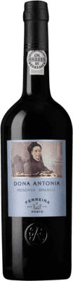 25,95 € Бесплатная доставка | Крепленое вино Sogrape Ferreira Dona Antónia Branco Резерв I.G. Porto порто Португалия Malvasía, Códega, Viosinho бутылка 75 cl