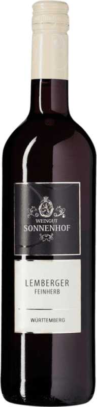 12,95 € Free Shipping | Red wine Sonnenhof Semi-Dry Semi-Sweet I.G. Baden Baden-Württemberg Germany Lemberger Bottle 75 cl