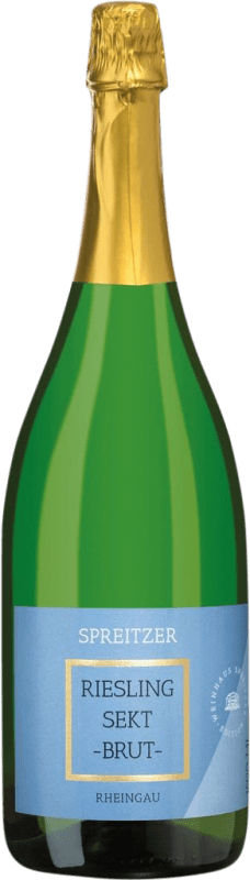 52,95 € 送料無料 | 白スパークリングワイン Spreitzer Sekt Brut Q.b.A. Rheingau Rheingau ドイツ Riesling マグナムボトル 1,5 L