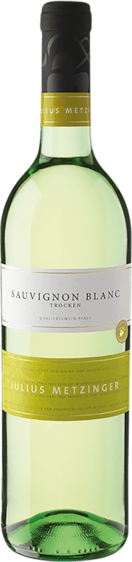9,95 € 送料無料 | 白ワイン Julius Metzinger ドライ Q.b.A. Pfälz Pfälz ドイツ Sauvignon White ボトル 75 cl