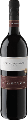7,95 € Бесплатная доставка | Красное вино Julius Metzinger сухой Q.b.A. Pfälz Пфальце Германия Pinot Black бутылка 75 cl