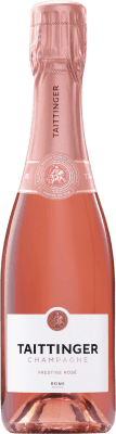 36,95 € Kostenloser Versand | Rosé Sekt Taittinger Prestige Rosé Brut A.O.C. Champagne Champagner Frankreich Spätburgunder, Chardonnay Halbe Flasche 37 cl