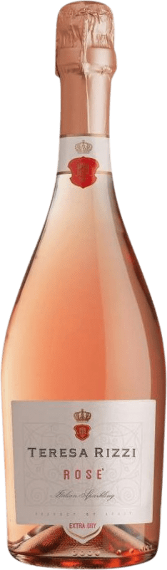 9,95 € Бесплатная доставка | Розовое игристое Teresa Rizzi Rosé Extra Dry Экстра сухой I.G.T. Venezia Venecia Италия Nebbiolo, Raboso, Pinot White бутылка 75 cl