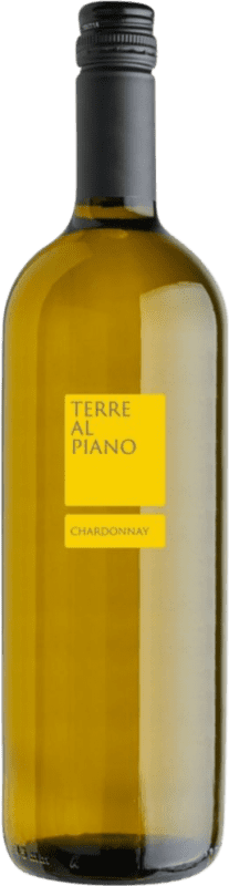 9,95 € Envio grátis | Vinho branco Terre al Piano I.G.T. Veneto Vêneto Itália Chardonnay Garrafa 1 L