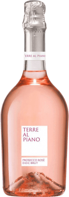 16,95 € Бесплатная доставка | Розовое игристое Terre al Piano Rose брют D.O.C. Prosecco Venecia Италия бутылка 75 cl