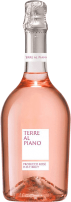 19,95 € 送料無料 | ロゼのスパークリングワイン Terre al Piano Brut — ブリュット Rosé — ロゼ D.O.C. Prosecco Venecia イタリア 75 cl