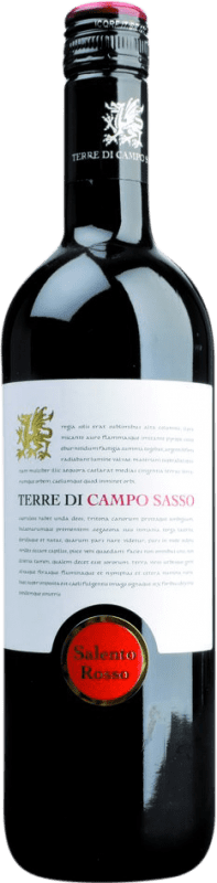 9,95 € Spedizione Gratuita | Vino Rosso Campo di Sasso I.G.T. Puglia Puglia Italia Nebbiolo, Negroamaro Bottiglia 75 cl