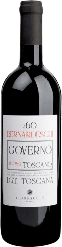 12,95 € Free Shipping | Red wine Terrescure Bernardeschi 2.60 Governo All'Uso I.G.T. Toscana Tuscany Italy Merlot, Cabernet Sauvignon, Sangiovese Bottle 75 cl