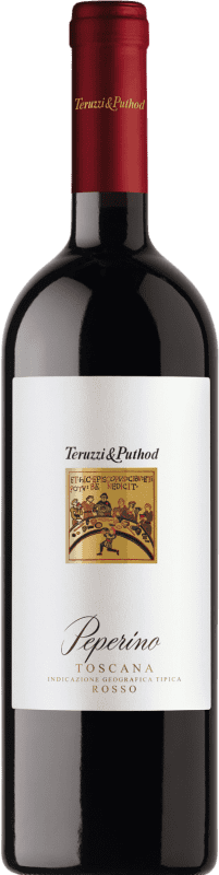 8,95 € Kostenloser Versand | Rotwein Teruzzi & Puthod Peperino I.G.T. Toscana Toskana Italien Sangiovese Flasche 75 cl