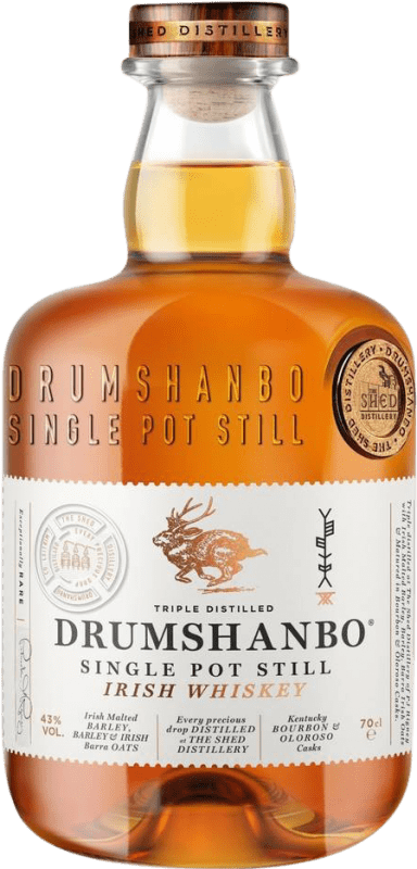 57,95 € Envío gratis | Licores Drumshanbo Single Pot Still Irlanda Botella 70 cl