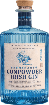 49,95 € 免费送货 | 金酒 Drumshanbo Gunpowder Gin 爱尔兰 瓶子 70 cl