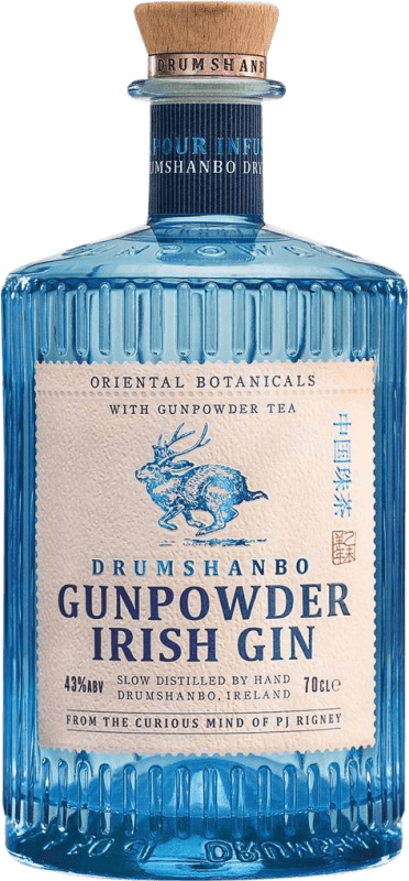 49,95 € Free Shipping | Gin Drumshanbo Gunpowder Gin Ireland Bottle 70 cl