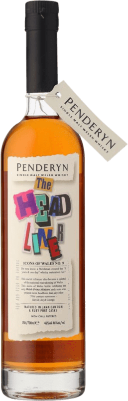 77,95 € 免费送货 | 威士忌单一麦芽威士忌 Penderyn Icon of Wales The Headliner 英国 瓶子 70 cl