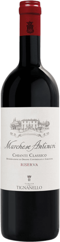 254,95 € Бесплатная доставка | Красное вино Antinori Tignanello Marchese Antinori Классический Резерва D.O.C.G. Chianti Италия Cabernet Sauvignon — Каберне Совиньон, Sangiovese — Санджовезе Бутылка Иеробоам Двойной Магнум 3 L