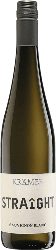 12,95 € Бесплатная доставка | Белое вино Tobias Krämer Straîght Trocken — Сухое Q.b.A. Rheinhessen Rheinhessen Германия Sauvignon — Совиньон Бутылка 75 cl