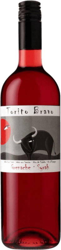 5,95 € Бесплатная доставка | Розовое вино Torito Bravo Rosé D.O. Cariñena Арагон Испания Grenache, Nebbiolo бутылка 75 cl