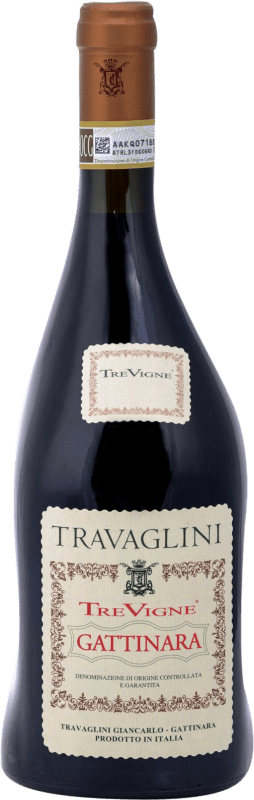 51,95 € Free Shipping | Red wine Travaglini TreVigne D.O.C.G. Gattinara Piemonte Italy Bottle 75 cl