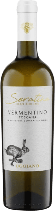 9,95 € Бесплатная доставка | Белое вино Uggiano Seratina I.G.T. Toscana Тоскана Италия Vermentino бутылка 75 cl