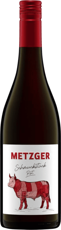 13,95 € 免费送货 | 红酒 Uli Metzger Schmuckstück Rotwein Q.b.A. Pfälz 普法尔茨 德国 瓶子 75 cl