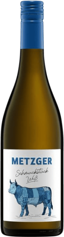 12,95 € Kostenloser Versand | Weißwein Uli Metzger Schmuckstück Q.b.A. Pfälz Pfälz Deutschland Sauvignon Flasche 75 cl