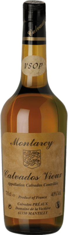 42,95 € Free Shipping | Calvados Unicognac Vieux Montarcy VSOP Very Superior Old Pale I.G.P. Calvados Pays d'Auge Normandía France Bottle 70 cl