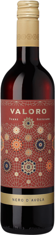 6,95 € Kostenloser Versand | Rotwein Valoro Sicilia I.G.T. Terre Siciliane Sizilien Italien Nero d'Avola Flasche 75 cl