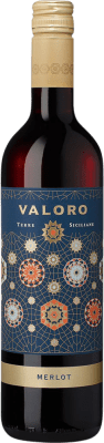 6,95 € Free Shipping | Red wine Valoro Sicilia I.G.T. Terre Siciliane Sicily Italy Merlot Bottle 75 cl