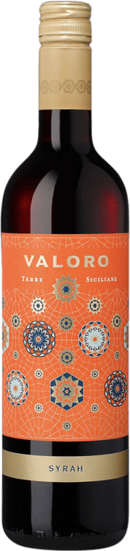 6,95 € Kostenloser Versand | Rotwein Valoro Sicilia I.G.T. Terre Siciliane Sizilien Italien Syrah Flasche 75 cl