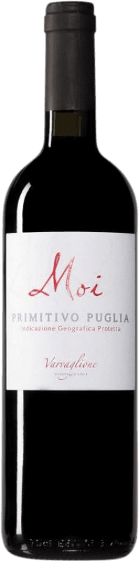 6,95 € Бесплатная доставка | Красное вино Varvaglione Moi I.G.T. Puglia Апулия Италия Primitivo бутылка 75 cl