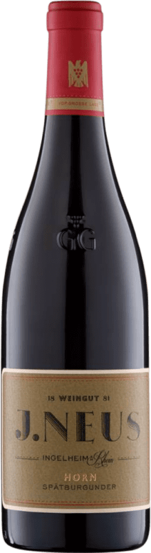 54,95 € Free Shipping | Red wine J. Neus Ingelheim Horn Dry V.D.P. Grosses Gewächs GG Rheinhessen Germany Pinot Black Bottle 75 cl