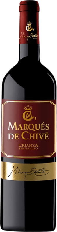 10,95 € Envio grátis | Vinho Tinto Vicente Gandía Marqués de Chivé Crianza D.O. Utiel-Requena Comunidade Valenciana Espanha Tempranillo 75 cl