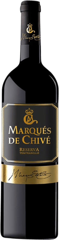 7,95 € Envio grátis | Vinho Tinto Vicente Gandía Marqués de Chivé Reserva D.O. Utiel-Requena Comunidade Valenciana Espanha Tempranillo Garrafa 75 cl