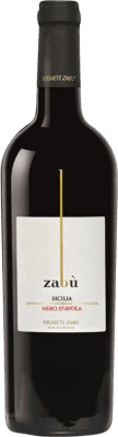 8,95 € 免费送货 | 红酒 Zabù D.O.C. Sicilia 西西里岛 意大利 Nero d'Avola 瓶子 75 cl