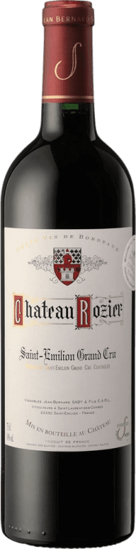 28,95 € Spedizione Gratuita | Vino rosso Familie Saby Château Rozier A.O.C. Saint-Émilion Grand Cru bordò Francia Merlot, Cabernet Franc Bottiglia 75 cl