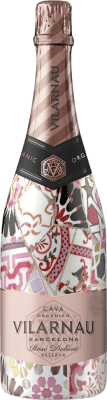 11,95 € 送料無料 | ロゼスパークリングワイン Vilarnau Rosado Brut 予約 D.O. Cava カタロニア スペイン Nebbiolo, Trepat ボトル 75 cl