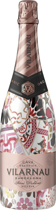 11,95 € 送料無料 | ロゼのスパークリングワイン Vilarnau Brut — ブリュット レセルバ D.O. Cava カタロニア スペイン Nebbiolo — ネッビオーロ, Trepat — トレパット ボトル 75 cl