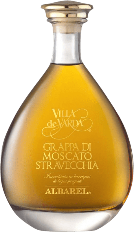 118,95 € Envio grátis | Aguardente Grappa Villa de Varda Stravecchia Reserva Itália Mascate Garrafa 70 cl