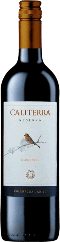 12,95 € Бесплатная доставка | Красное вино Vina Caliterra Резерв I.G. Valle de Colchagua Долина Колхагуа Чили Carmenère бутылка 75 cl