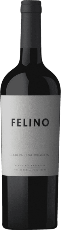 19,95 € Бесплатная доставка | Красное вино Vina Cobos Felino I.G. Mendoza Мендоса Аргентина Cabernet Sauvignon — Каберне Совиньон Бутылка 75 cl