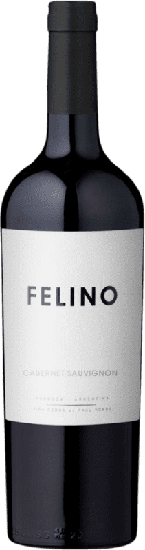 23,95 € Spedizione Gratuita | Vino Rosso Vina Cobos Felino I.G. Mendoza Mendoza Argentina Cabernet Sauvignon 75 cl