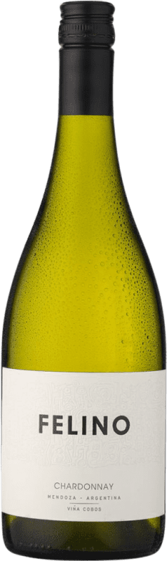 21,95 € Бесплатная доставка | Белое вино Vina Cobos Felino I.G. Mendoza Мендоса Аргентина Chardonnay — Шардоне Бутылка 75 cl