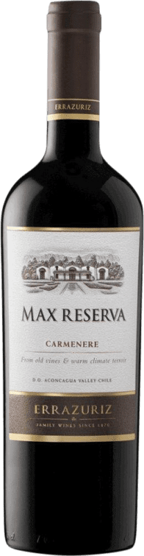 19,95 € Free Shipping | Red Wine Viña Errazuriz Max Reserve — Aged I.G. Valle del Aconcagua Aconcagua Valley Chile Carmenère Bottle 75 cl