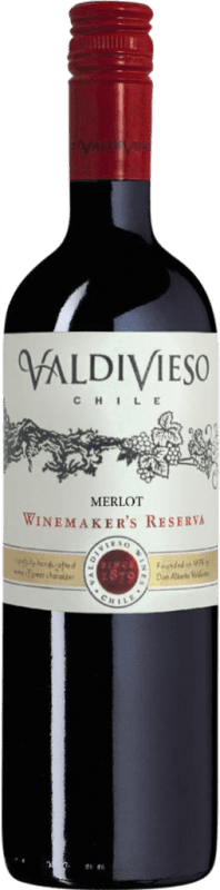 15,95 € Бесплатная доставка | Красное вино Valdivieso Резерв D.O. Valle de Curicó Valle de Curicó Чили Merlot бутылка 75 cl